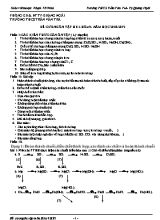 Đề cương ôn tập học kỳ I - Môn Hóa học 9 - Năm học 2018-2019 - Phạm Tô Ninh
